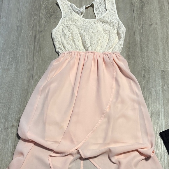 Kismet White and Pink Lace Dress - Picture 1 of 1